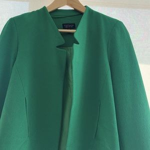 Topshop Kelly green crop blazer